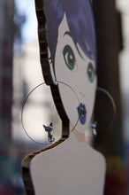 Cat Hoop Earrings